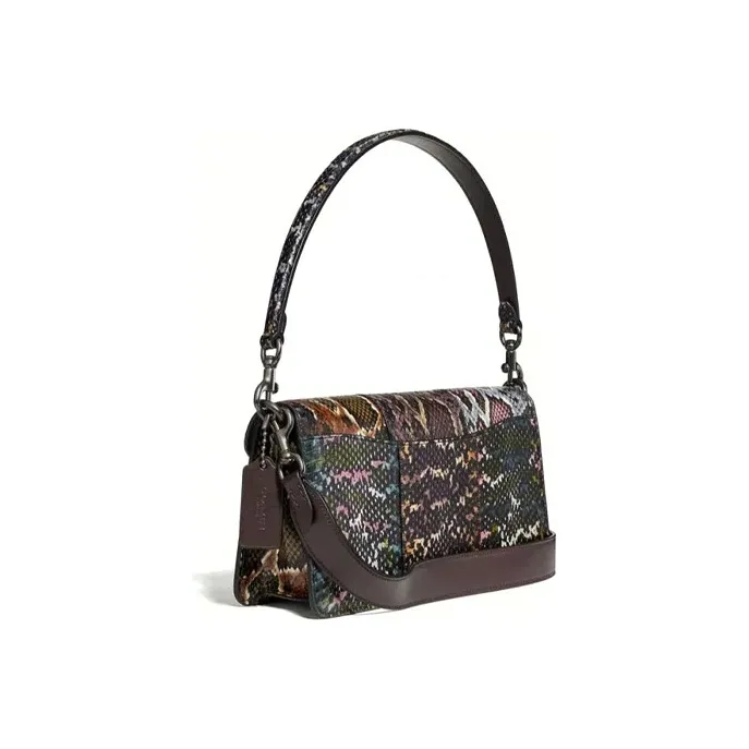 COACH Tabby Snake Skin Shoulder Bag Portable Crossbody Bag Shoulder Bag Women's Multicolor-2