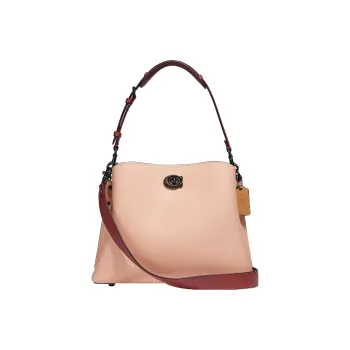 COACH Willow Leather Bucket Bag Handbag Shoulder Bag Crossbody Bag Regular Women's Cherry Blossom Pink