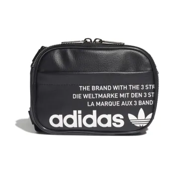 Adidas Originals Polyurethane Shoulder Bag Crossbody Bag Small Size Unisex Black