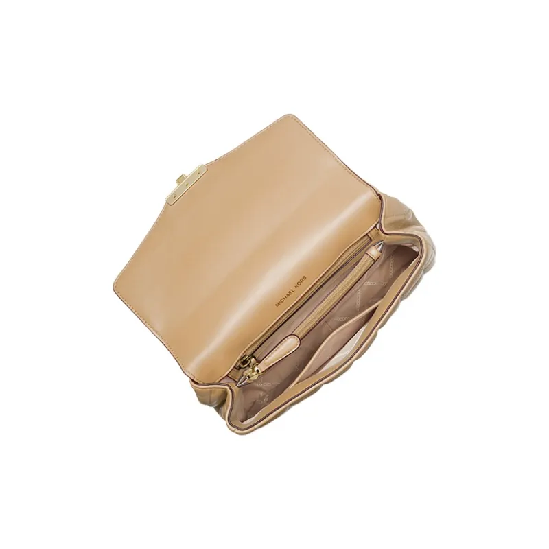 MICHAEL KORS Soho Sheepskin Crossbody Bag Shoulder Bag Women's Camel-2