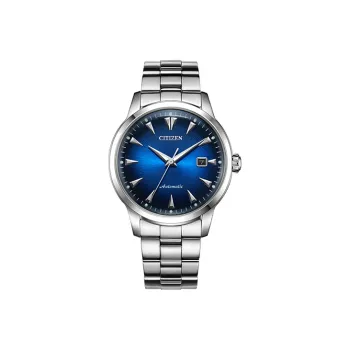 CITIZEN Mechanical Movement Stainless Steel Strap Watch Unisex Blue Dial NK0009 82L