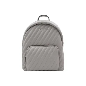 MICHAEL KORS Erin Leather Backpack Medium Size Women's Pearl Gray
