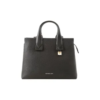 MICHAEL KORS Rollins Cow Leather Handbag Crossbody Bag Large Size Women's Black