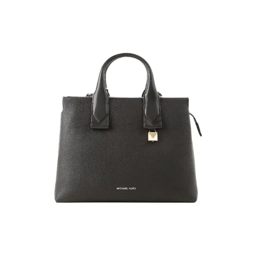 MICHAEL KORS Rollins Cow Leather Handbag Crossbody Bag Large Size Women's Black