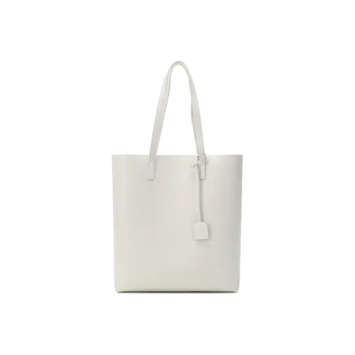 SAINT LAURENT Soft Leather Combo Bag Tote Bag Shopping Bag Handbag Shoulder Bag Women's Vintage White