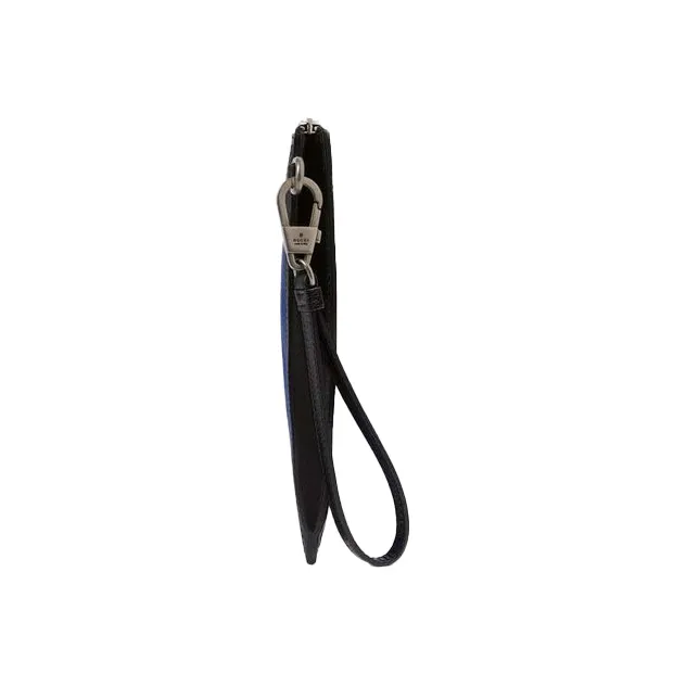 GUCCI Off The Grid Recycled Nylon With Leather Clutch Regular Unisex Blue/Black-3