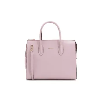 Furla Pin Leather Tote Bag, Shopping Bag, Shoulder Bag, Crossbody Bag, Handbag Medium Size Women's Pink