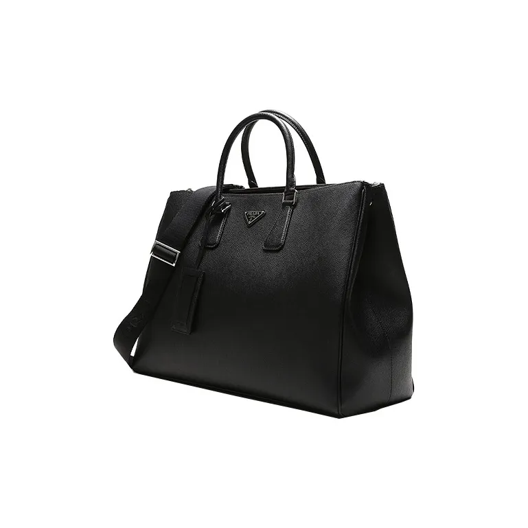 PRADA Galleria Killer Bag Leather Shoulder Bag Briefcase Handbag Men's Black-1