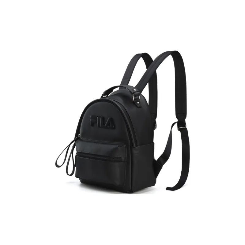 FILA Heritage PU Backpack Regular Women's Jet Black-1