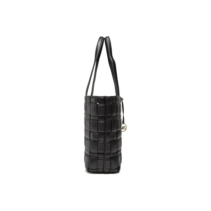 MICHAEL KORS Ivy Leather Shoulder Bag Women's Black-1