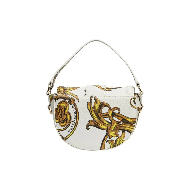 VERSACE JEANS COUTURE Synthetic Leather Shoulder Bag Regular Women's White-4