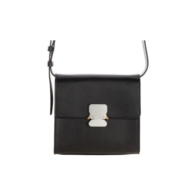 1017 ALYX 9SM Leather Crossbody Bag, Shoulder Bag Women's Black-0