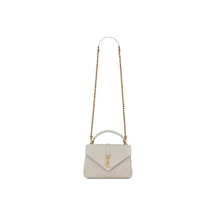 SAINT LAURENT College Quilted Medium Shoulder Bag-1