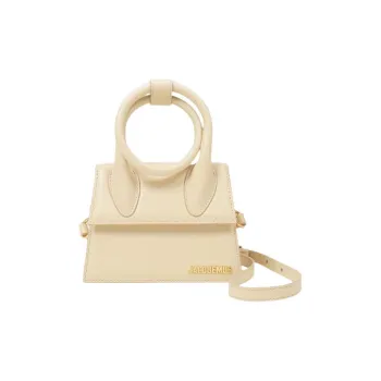 Jacquemus Leather Handbag Women's Light Yellow