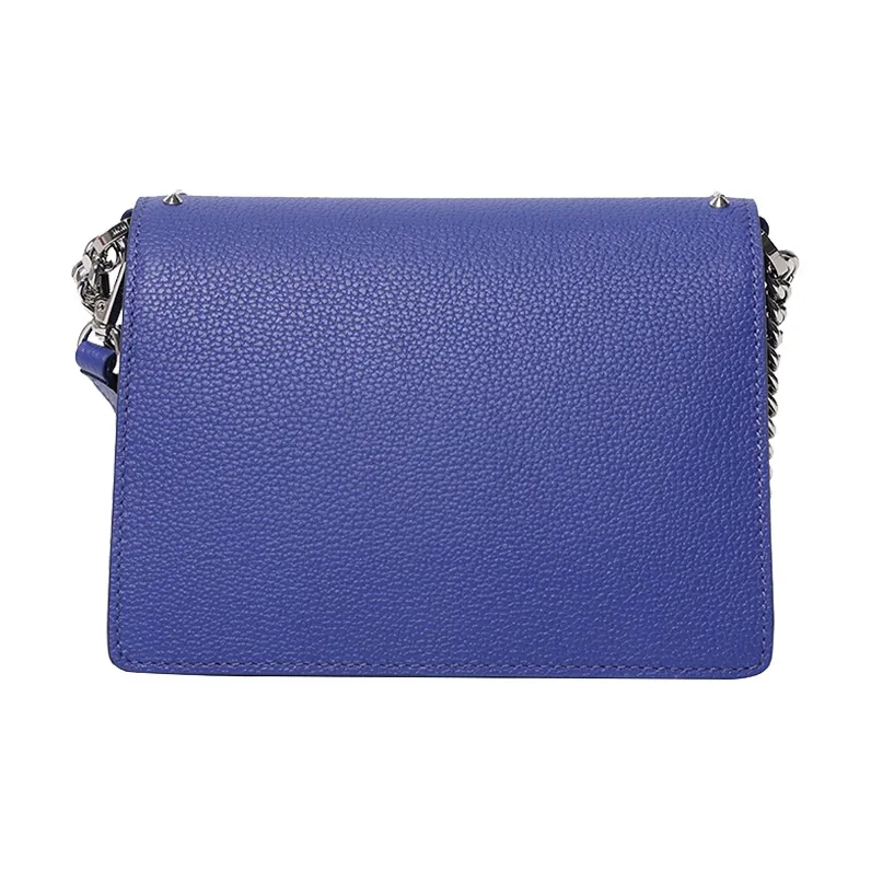 MCM Patricia Visetos Cow Leather Chain Bag Shoulder Bag Crossbody Bag Regular Women's Blue-4
