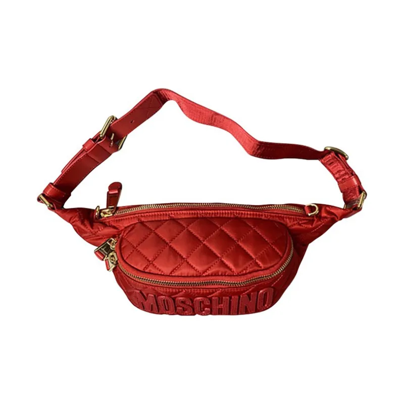 MOSCHINO Cotton Fanny Pack Women's Red-3