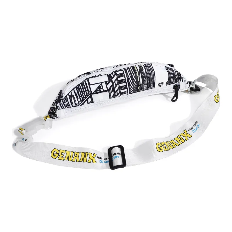 GENANX Fanny Packs Black/White-2