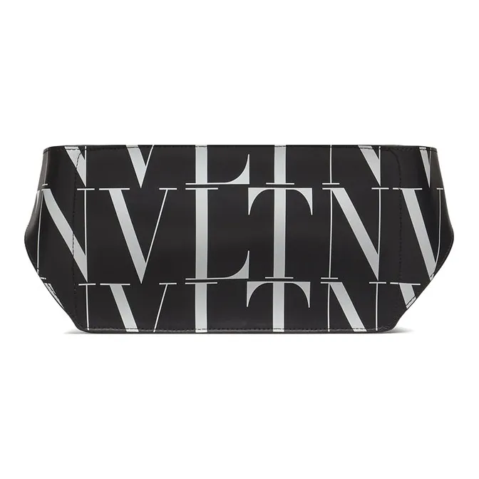 Valentino Leather Fanny Pack Men's Black-2