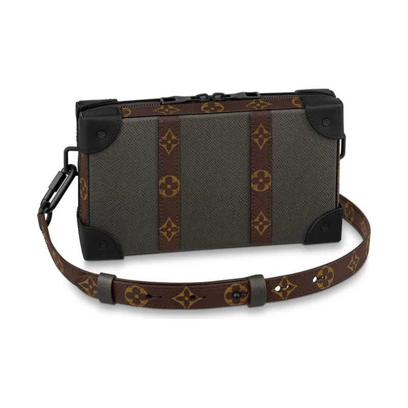 LOUIS VUITTON Soft Trunk Wallet Monogram Taiga Brown-0