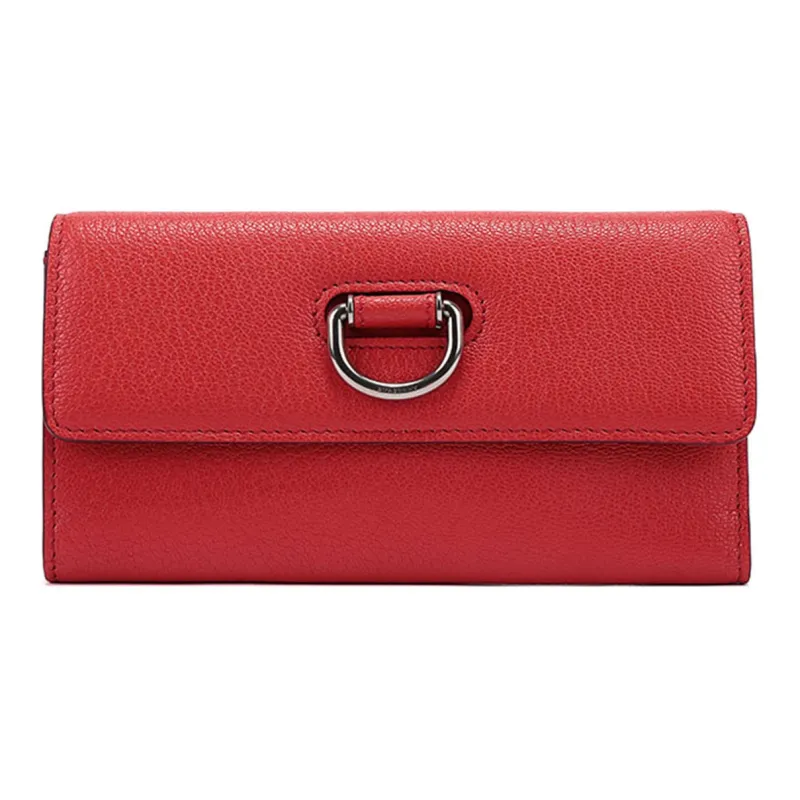 Burberry Leather Wallet Women's Bright Red-0