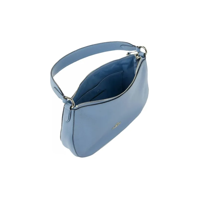 COACH Sutton Cow Leather Crescent Moon Bag, Crossbody Bag, Handbag Regular Women's Haze Blue-3