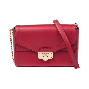 MICHAEL KORS Kinsley Leather Crossbody Bag Women's Red