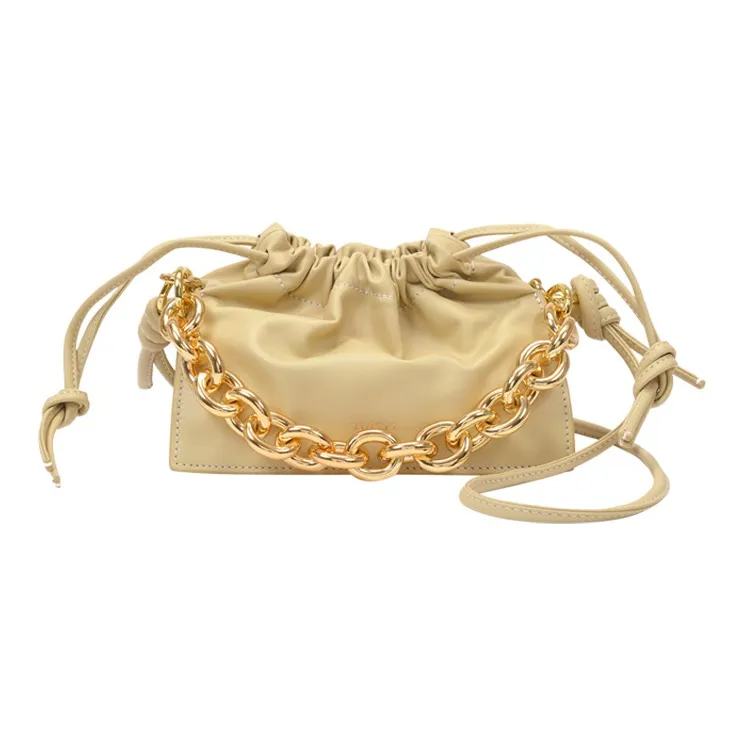 YUZEFI Calfskin Handbag Mini Women's Yellow-0