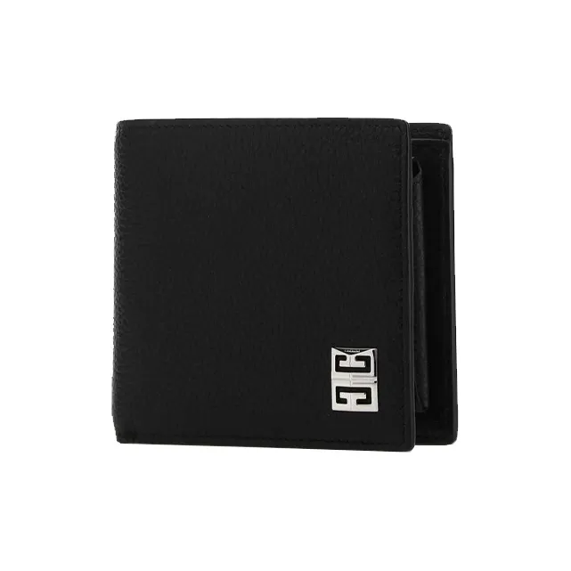 GIVENCHY Cow Leather Wallet Men's Black-1