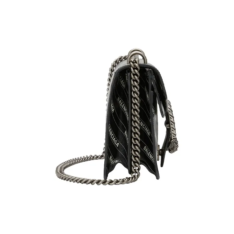 GUCCI Balenciaga Paris House Collaboration Dionysus Leather Shoulder Bag Crossbody Bag Small Size Women's Black-2
