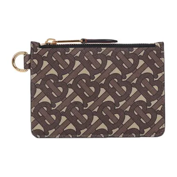 Burberry Canvas Cotton Coin Purse Men's Mule Brown