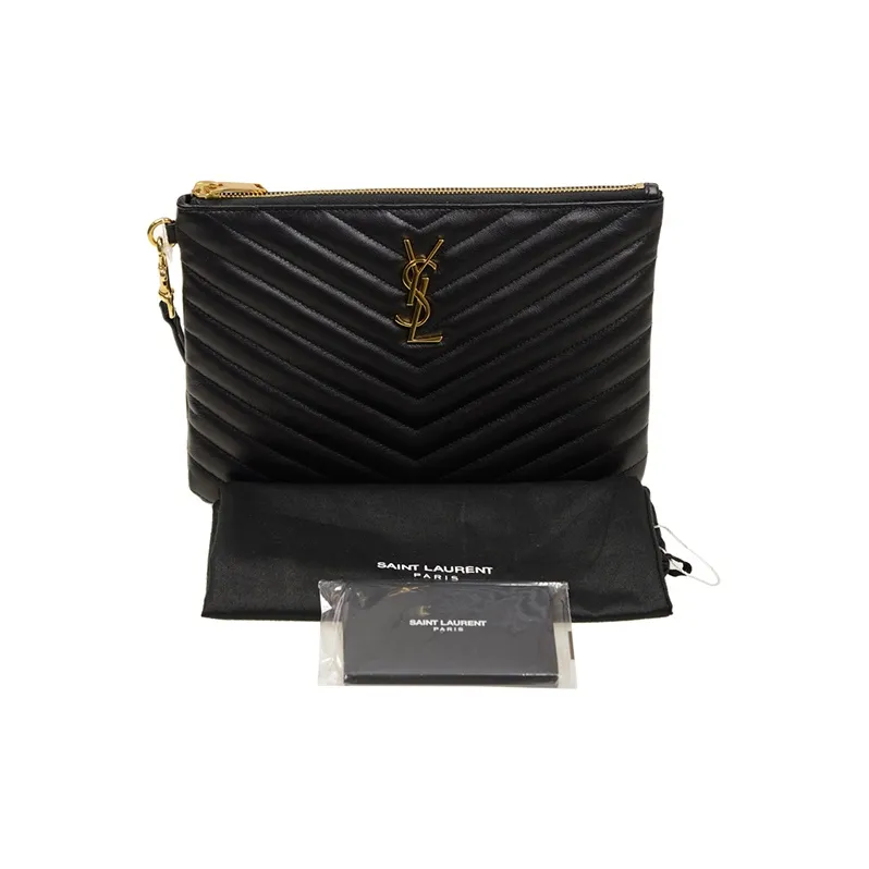 SAINT LAURENT Cassandre Matelassé A5 Pouch-2