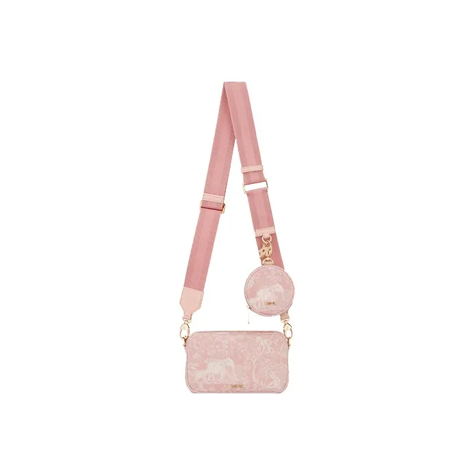 DIOR Canvas Messenger Bag Combo Bag Shoulder Bag Crossbody Bag Kids' Bag Kids' Pink-1