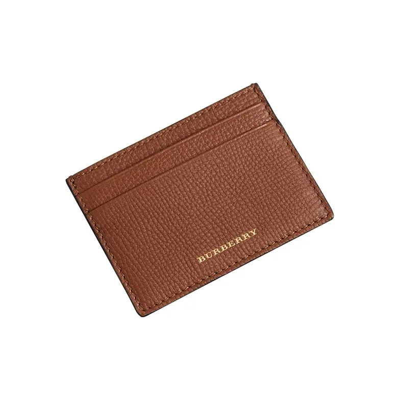 Burberry Cow Leather Card Holder Unisex Brown-2