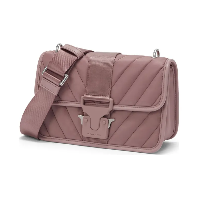 CHARLES&KEITH Fabric Small Square Bag Shoulder Bag, Crossbody Bag Regular Women's Multicolor-6