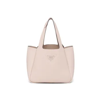 PRADA Calfskin Handbag Women's Lotus Pink