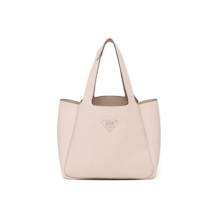 PRADA Calfskin Handbag Women's Lotus Pink-0