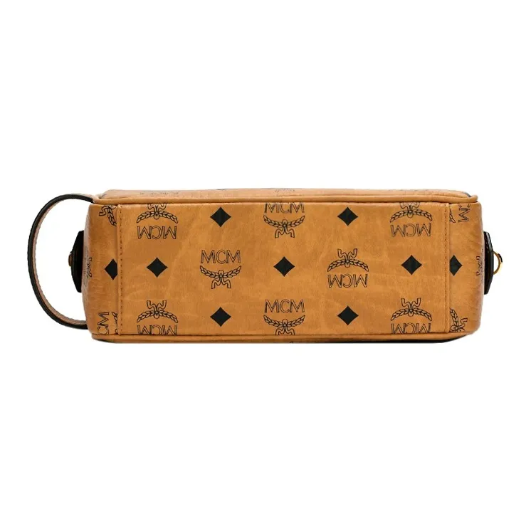 MCM Original Visetos Leather Toiletry Bag Small Square Bag, Crossbody Bag, Shoulder Bag Regular Men's-5