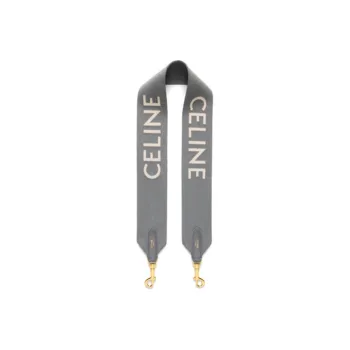 CELINE Jacquard Wool Shoulder Strap Bag Strap Women's Gray/White