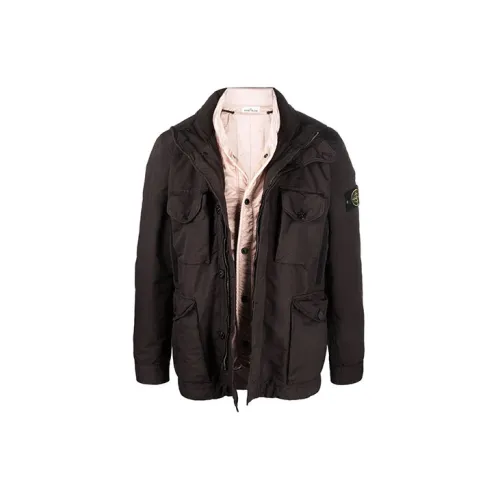 STONE ISLAND Jackets Men Brown