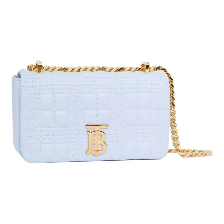 Burberry Lola Lola Bag Lambskin Shoulder Bag Crossbody Bag Mini Women's Light Blue-1