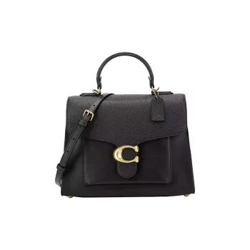 COACH Tabby Leather Handbag Shoulder Bag Crossbody Bag Large Size Women's Black
