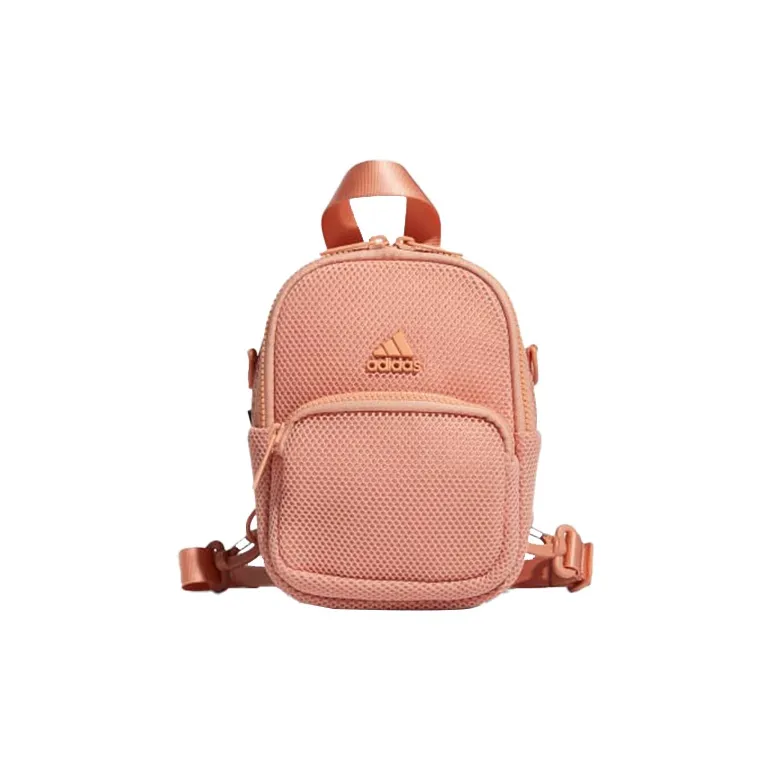 Adidas Polyester Backpack Crossbody Bag Mini Unisex Pink-0