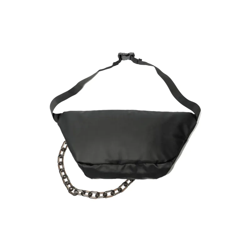 KILLWINNER Polyester Fanny Pack Shoulder Bag Crossbody Bag Medium Size Unisex Black-4