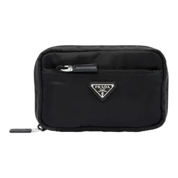 PRADA Nylon Toiletry Bag Unisex Black