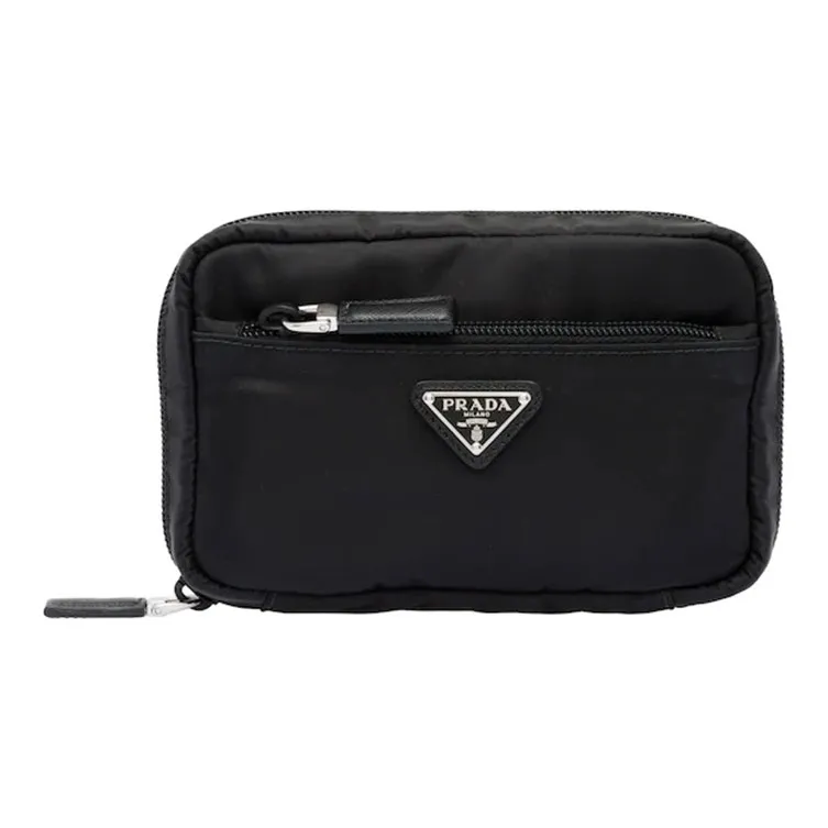 PRADA Nylon Toiletry Bag Unisex Black-0