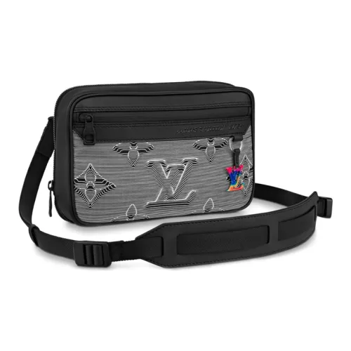 LOUIS VUITTON Expandable Messenger Monogram 3D Gray/Black