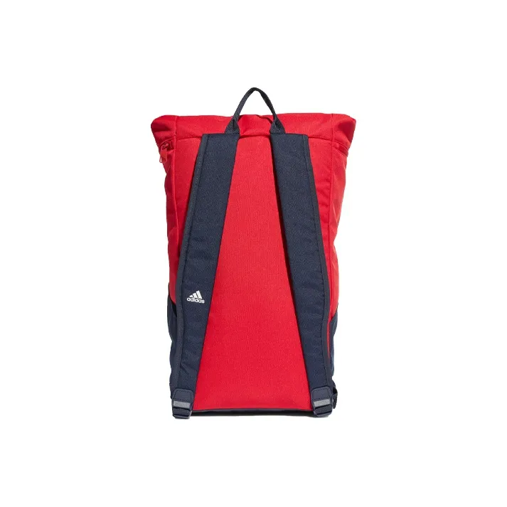Adidas Polyester Backpack Shoulder Bag Regular Unisex Red Multicolor-2