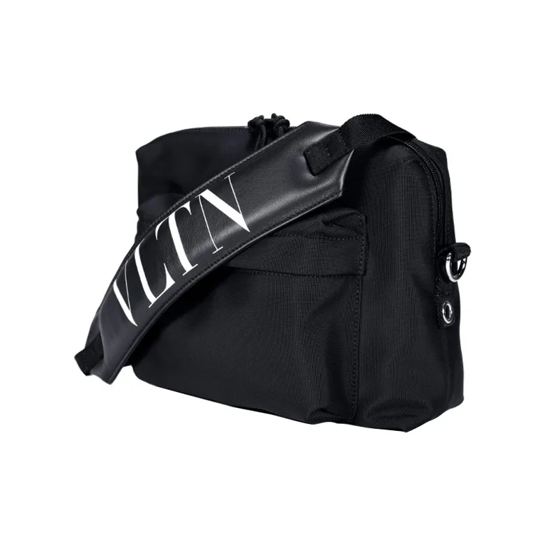 Valentino Nylon Fabric Shoulder Bag Crossbody Bag Regular Men's Black-2