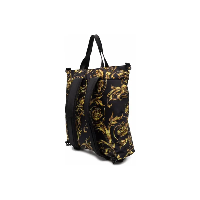 VERSACE JEANS COUTURE Polyurethane With Polyamide Handbag Shoulder Bag Backpack Men's Black-5