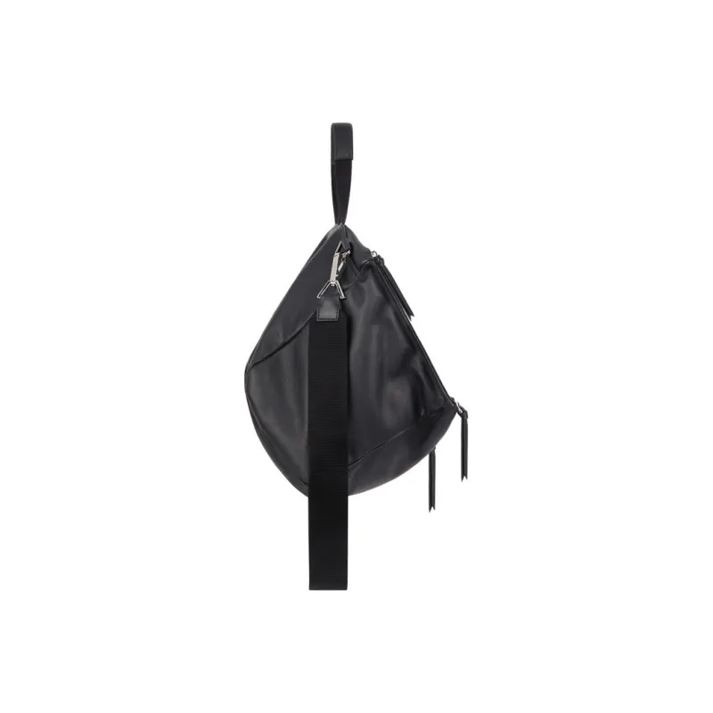 GIVENCHY Pandora Leather Messenger Bag Crossbody Handbag Men's Black-3